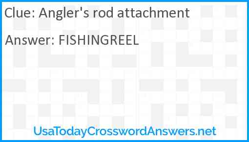 Angler's rod attachment Answer