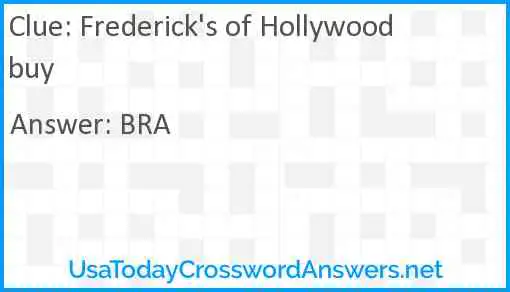 Frederick's of Hollywood buy Answer