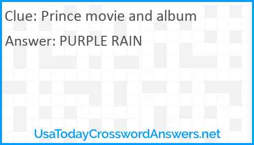 Prince movie and album Answer