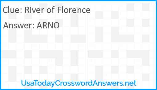 River of Florence Answer