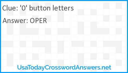 '0' button letters Answer