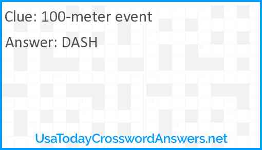 100-meter event Answer