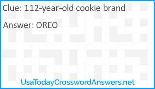 112-year-old cookie brand Answer