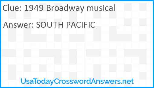 1949 Broadway musical Answer