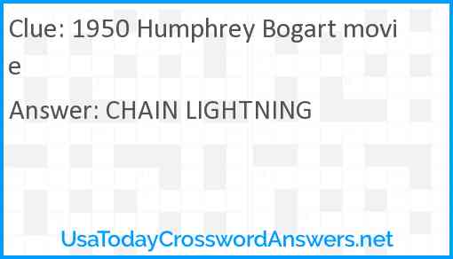 1950 Humphrey Bogart movie Answer