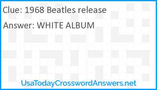 1968 Beatles release Answer