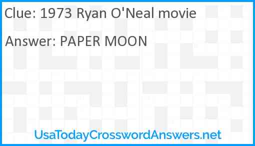 1973 Ryan O'Neal movie Answer