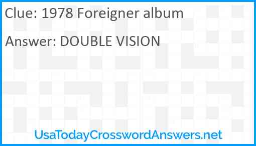 1978 Foreigner album Answer