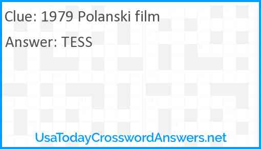 1979 Polanski film Answer