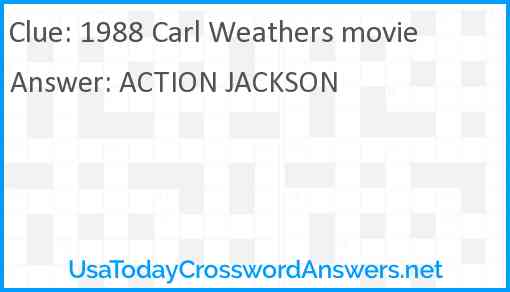 1988 Carl Weathers movie Answer