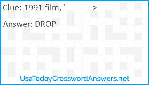 1991 film, '____ --> Answer