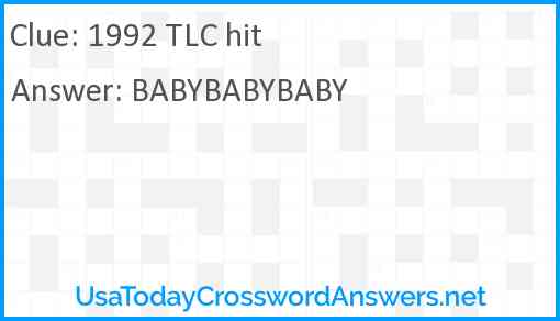 1992 TLC hit Answer