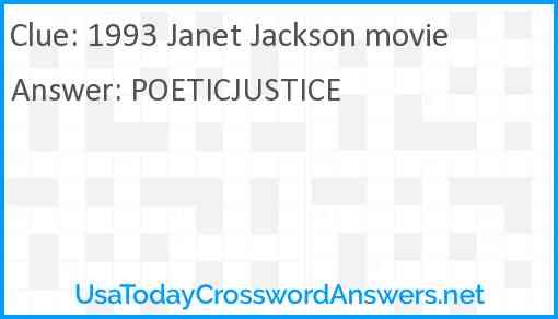 1993 Janet Jackson movie Answer