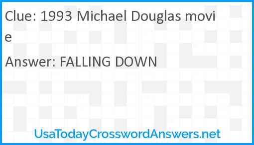 1993 Michael Douglas movie Answer