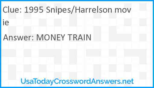1995 Snipes/Harrelson movie Answer