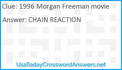 1996 Morgan Freeman movie Answer