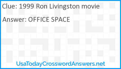 1999 Ron Livingston movie Answer