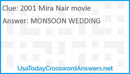 2001 Mira Nair movie Answer