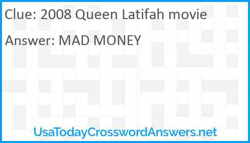 2008 Queen Latifah movie Answer