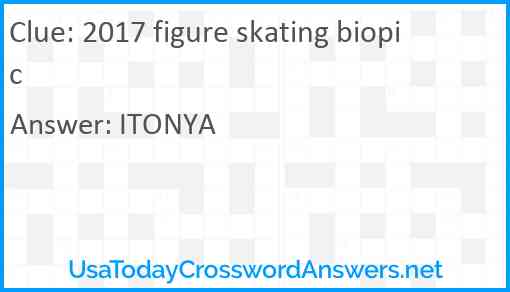 2017 figure skating biopic Answer