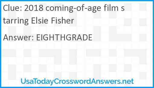 2018 coming-of-age film starring Elsie Fisher Answer