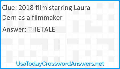 2018 film starring Laura Dern as a filmmaker Answer
