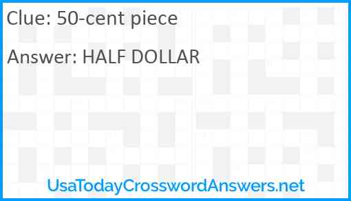 50-cent piece Answer