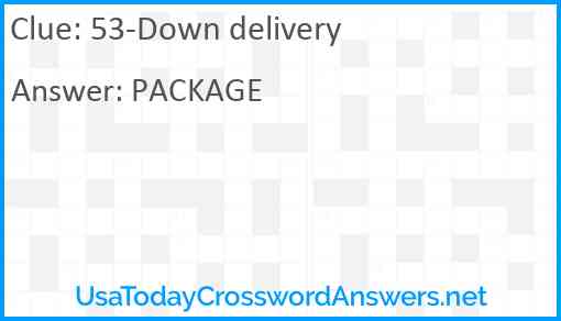 53-Down delivery Answer