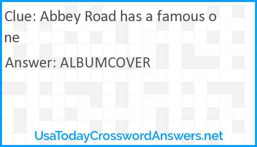 Abbey Road has a famous one Answer
