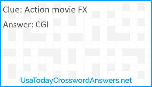 Action movie FX Answer