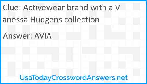 Activewear brand with a Vanessa Hudgens collection Answer