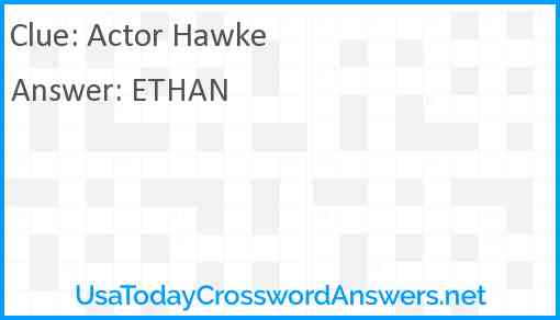 Actor Hawke Answer