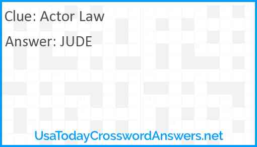 Actor Law Answer