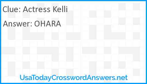 Actress Kelli Answer