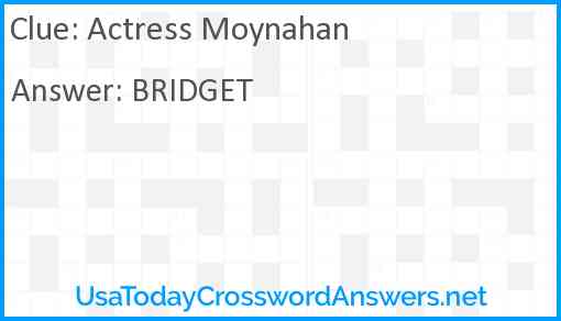 Actress Moynahan Answer