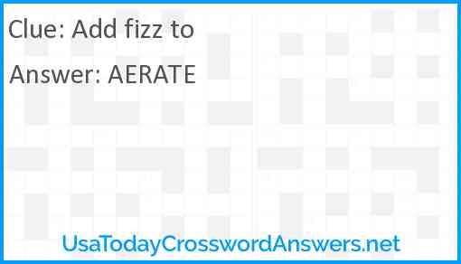 Add fizz to Answer