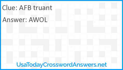 AFB truant Answer