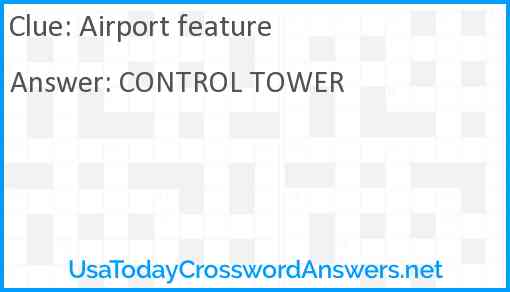 Airport feature Answer
