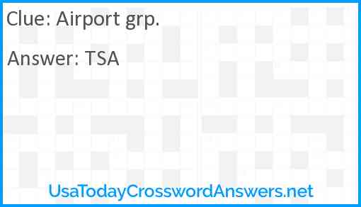 Airport grp. Answer