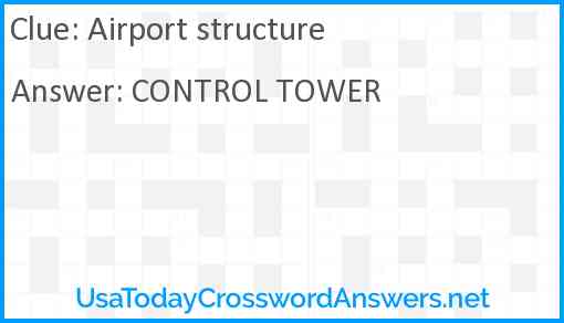 Airport structure Answer