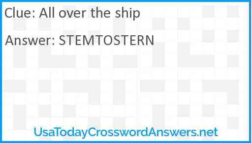 All over the ship Answer