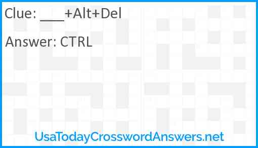 ___+Alt+Del Answer