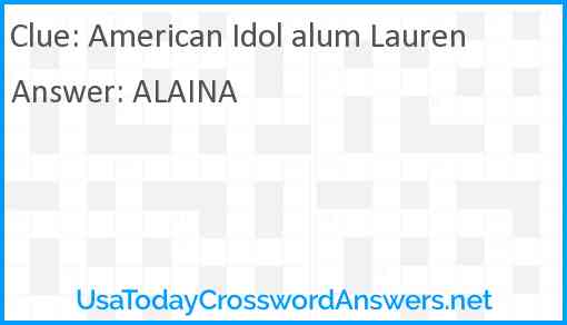 American Idol alum Lauren Answer