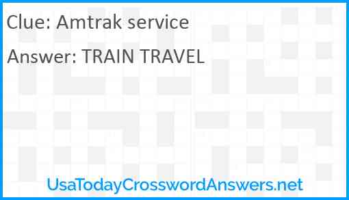 Amtrak service Answer