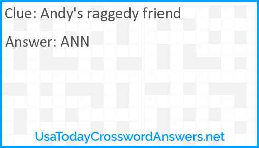 Andy's raggedy friend Answer