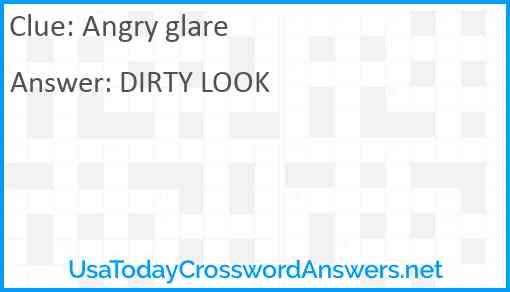 Angry glare Answer