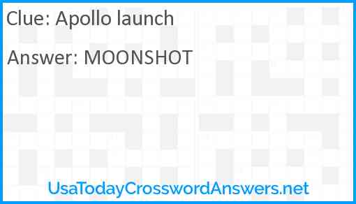 Apollo launch Answer