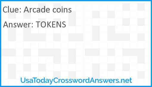Arcade coins Answer