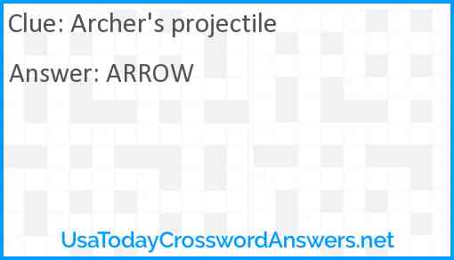 Archer's projectile Answer