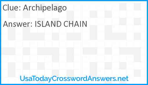 Archipelago Answer